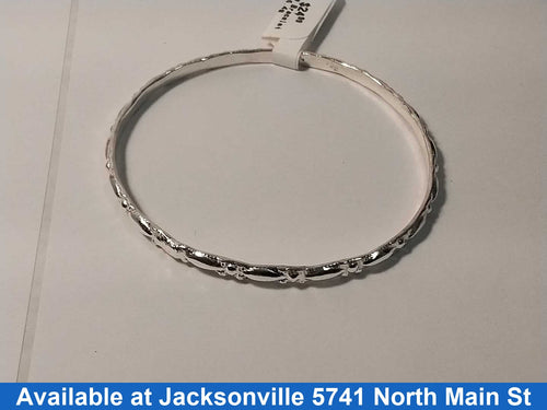 Bangle Bracelet - Silver 6.4 grams 6 inch