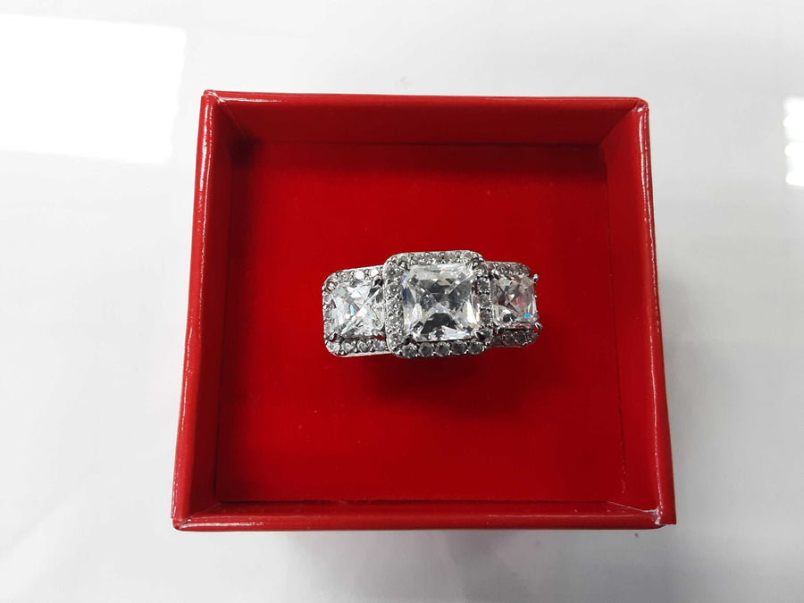 Ring - Wedding Set - Silver 7.2 grams Size 6