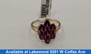 Women's Ring - Yellow Gold 10k (.417) 3.8 grams Size 13