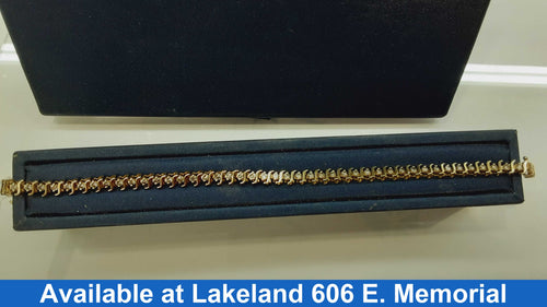 Bracelet - Yellow Gold 10k (.417) 7.6 grams 7 inch