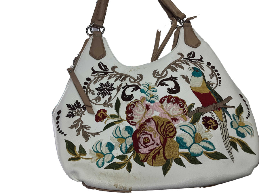 Sharif Parrot White Purse / Handbag