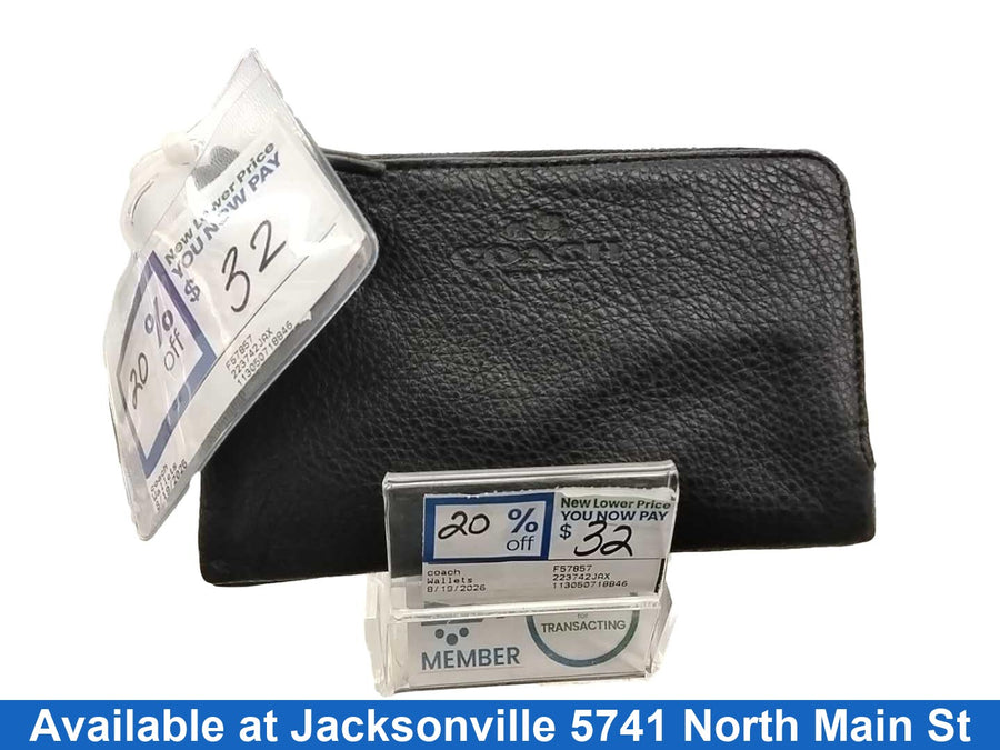 Coach F57857 Black Wallet