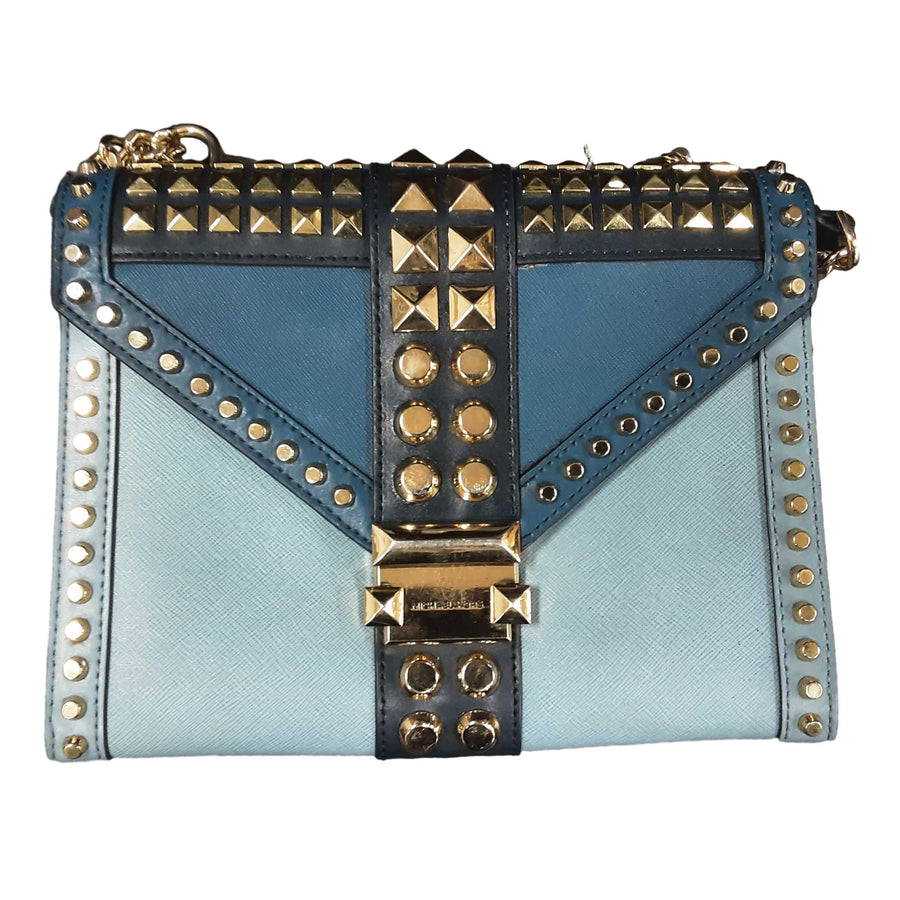Michael Kors Whitney Convertible Blue Purse / Handbag