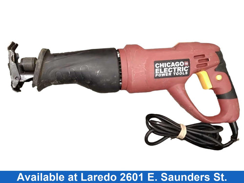 Chicago Electric 62370 Red Corded Reciprocating Saw