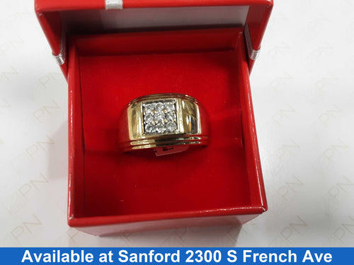 Men's Ring - Yellow Gold 10k (.417) 8.6 grams Size 11