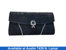 Salvatore Ferragamo Embellished Gancici Black Purse / Handbag
