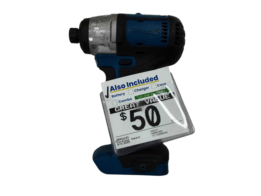 Hercules Hc81k1 Blue Cordless Impact Drill