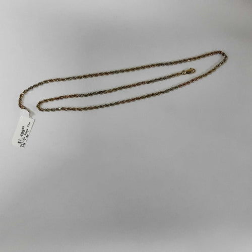 Rope Chain - Tricolor Gold 14k (.585) 7.9 grams 20 inch