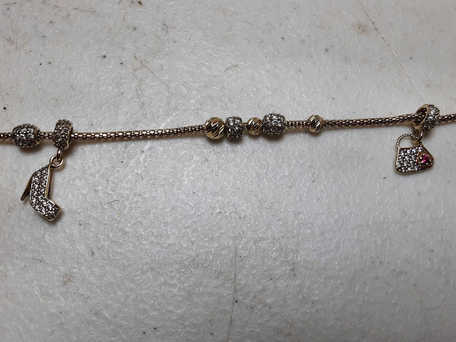 Bracelet - Yellow Gold 10k (.417) 7 grams 8 inch