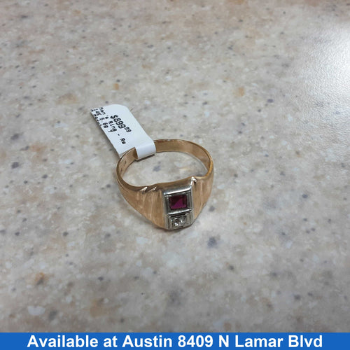 Men's Ring - Yellow Gold 14k (.585) 5.6 grams Size 12
