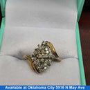 Women's Ring - Yellow Gold 10k (.417) 3 grams Size 8