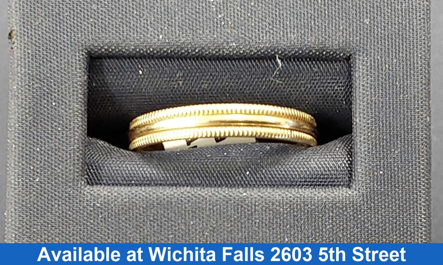 Ring - Wedding Band - Yellow Gold 10k (.417) 1.6 grams Size 8