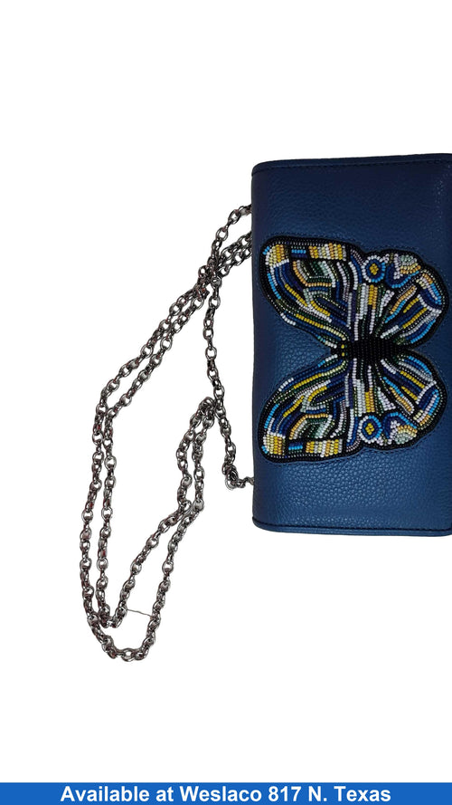 Brighton Butterfly Blue Wallet
