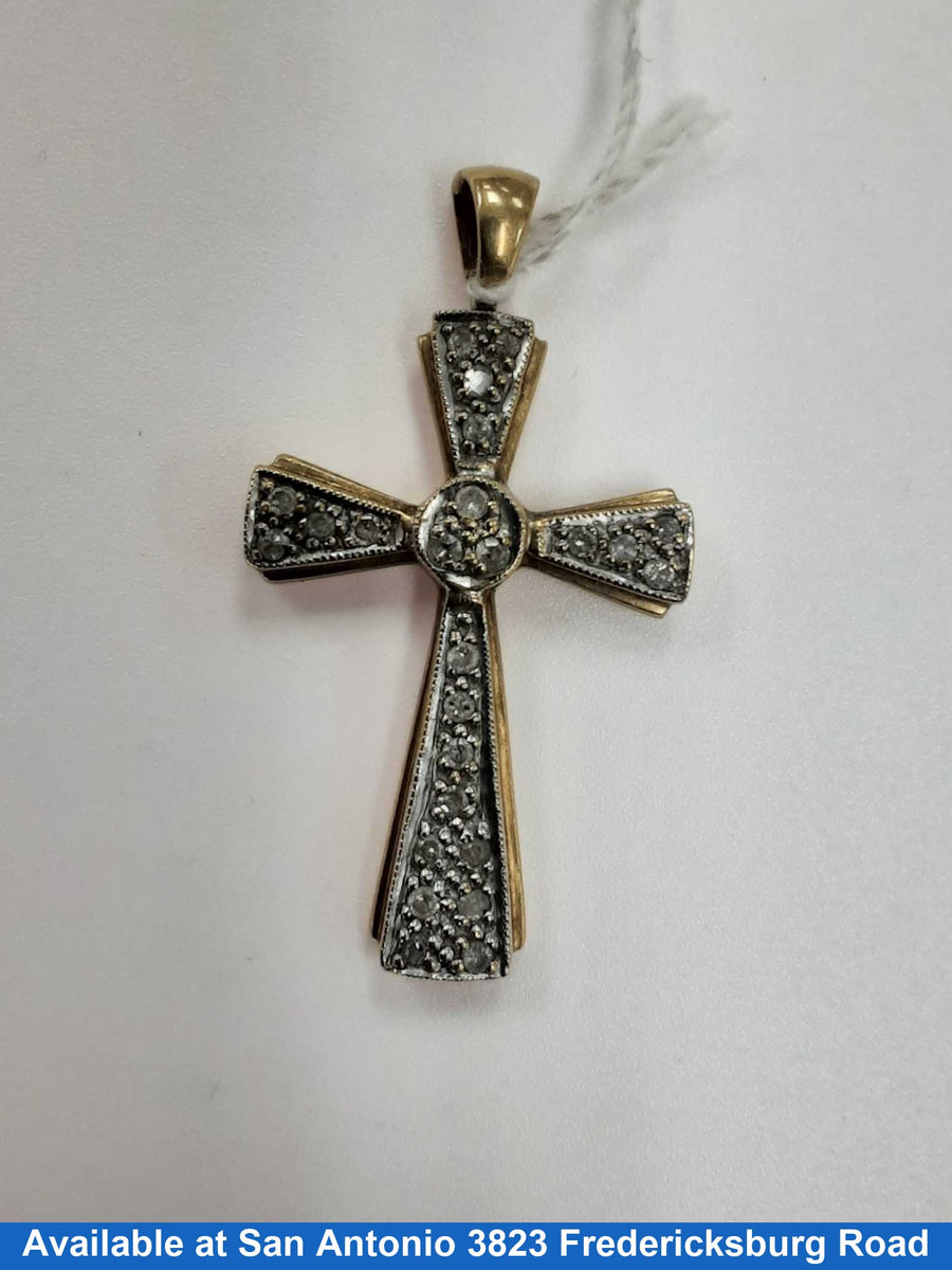 Cross Pendant- Yellow Gold 10k
