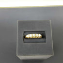 Women's Ring - Anniversary - Yellow Gold 10k (.417) 3 grams Size 9