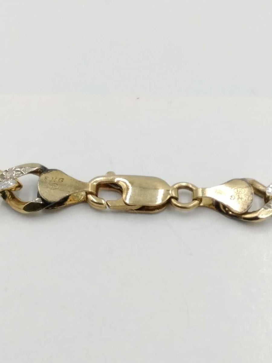 Figaro Bracelet - Yellow Gold 10k (.417) 13.3 grams 9 inch