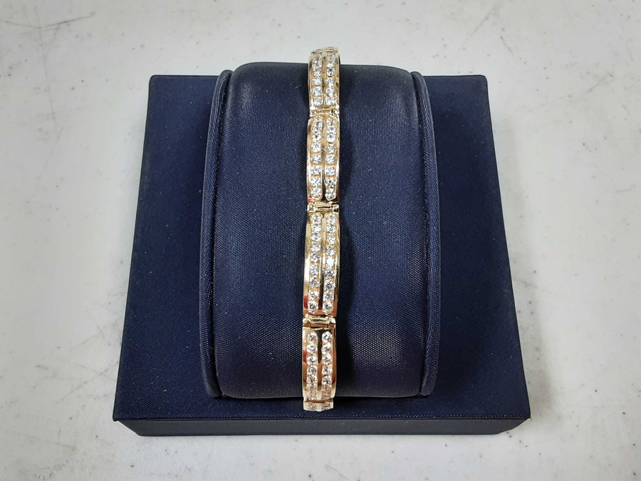 Tennis Bracelet - Yellow Gold 14k (.585) 19 grams 7 inch