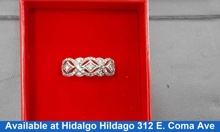 Women's Ring - White Gold 10k (.417) 2.7 grams Size 9