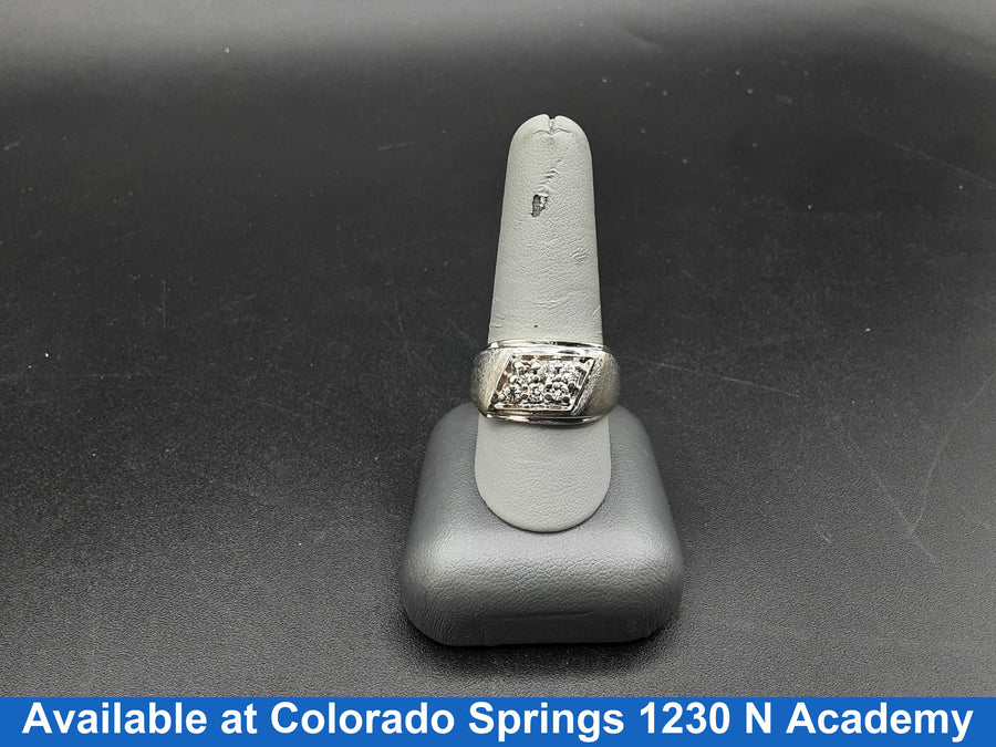 Men's Ring - White Gold 14k (.585) 9.9 grams Size 10