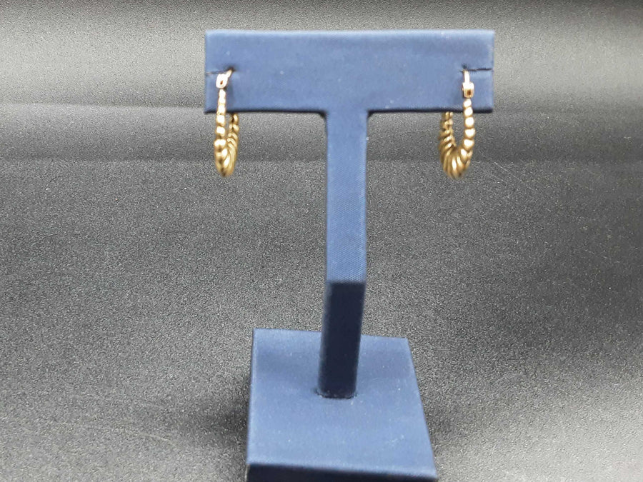 Shrimp Earrings - Yellow Gold 10k (.417) 2.2 grams