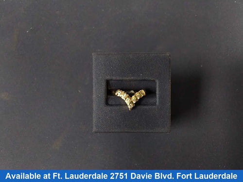 Women's Ring - Mother's - Yellow Gold 14k (.585) 3.8 grams Size 7.5
