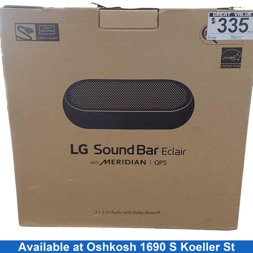 Lg Qp5 Black Home Sound Bar Speaker