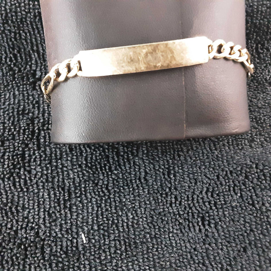 ID Bracelet - Yellow Gold 14k (.585) 8.7 grams 7 inch