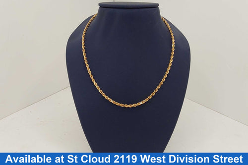 Rope Chain - Yellow Gold 14k (.585) 13.38 grams 20 inch