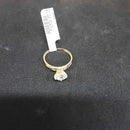 Women's Ring - Solitaire - Yellow Gold 10k (.417) 2.3 grams Size 7.5