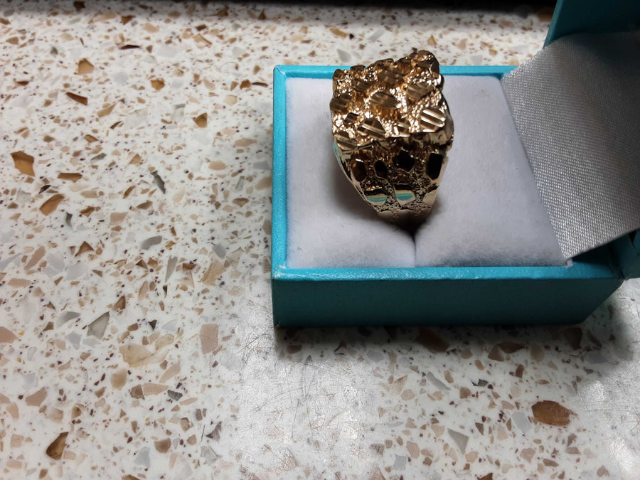 Men's Ring - Yellow Gold 10k (.417) 6 grams Size 14