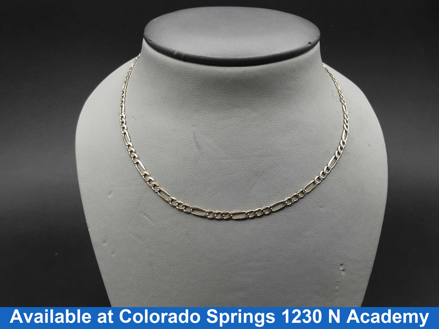 Figaro Chain - Yellow Gold 14k (.585) 8.1 grams 24 inch