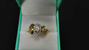 Ring - Engagement Set - Yellow Gold 14k (.585) 6.8 grams Size 8.5