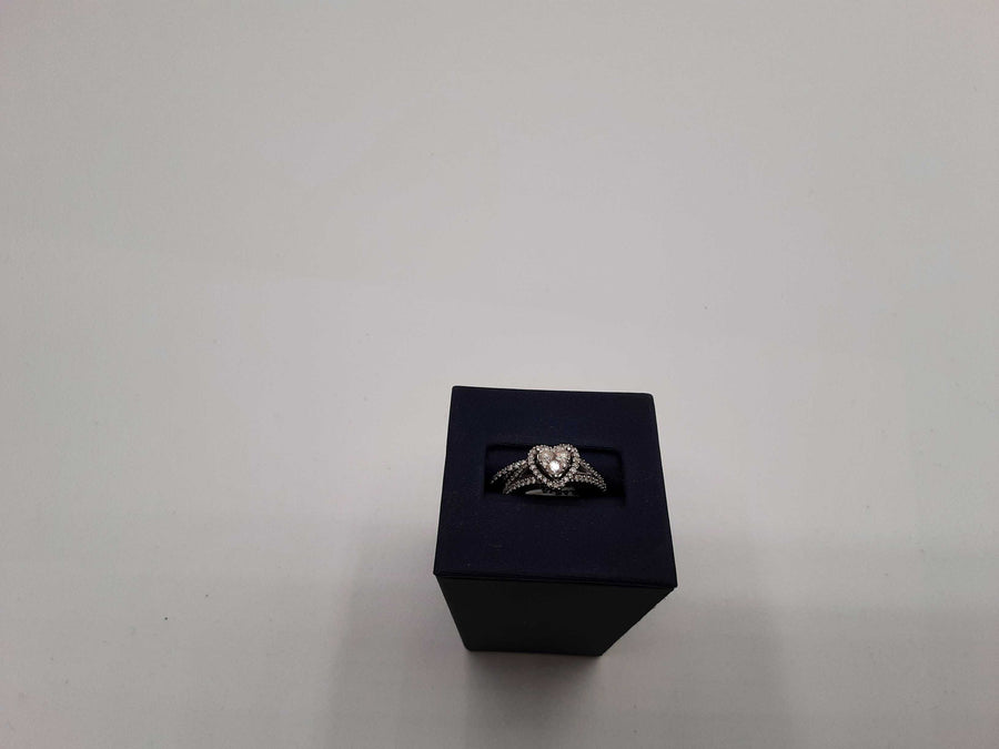 Ring - Engagement Set - White Gold 10k (.417) 4.5 grams Size 6