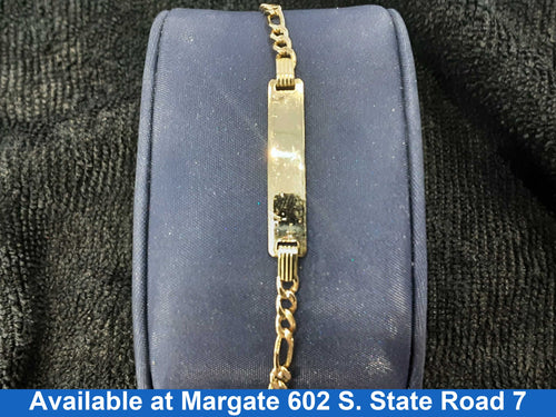 ID Bracelet - Yellow Gold 14k (.585) 2.8 grams 6 inch