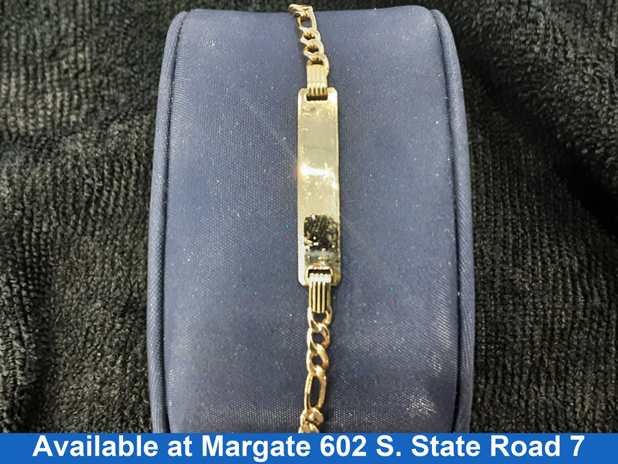 ID Bracelet - Yellow Gold 14k (.585) 2.8 grams 6 inch