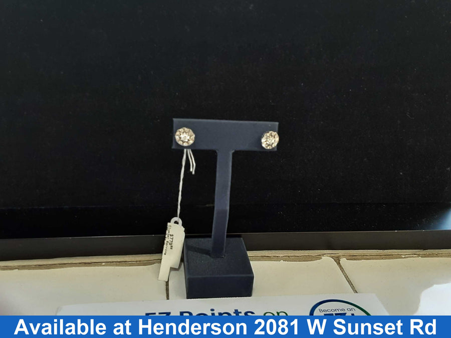 Earrings - White Gold 18k (.750) 3.6 grams
