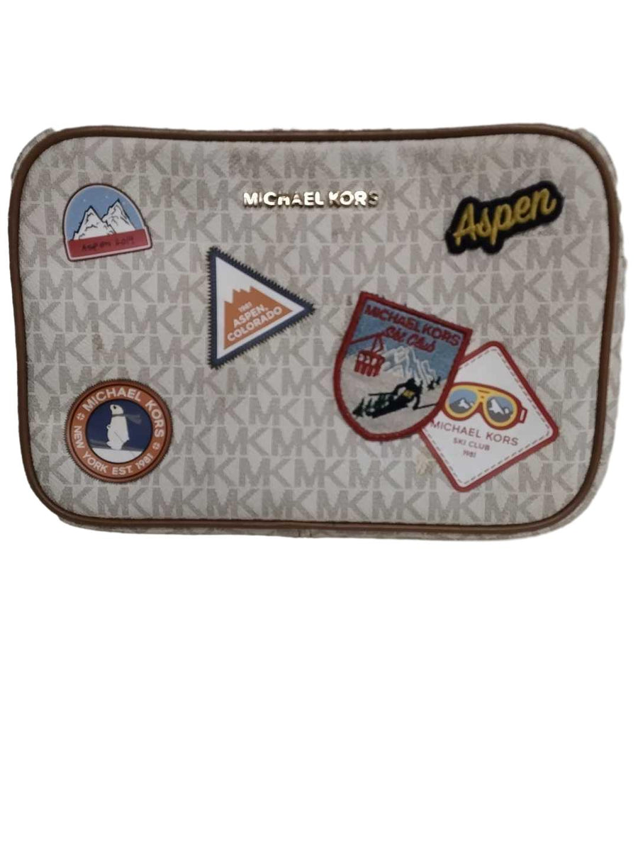 Michael Kors Ce-1908 Beige / Tan Purse / Handbag