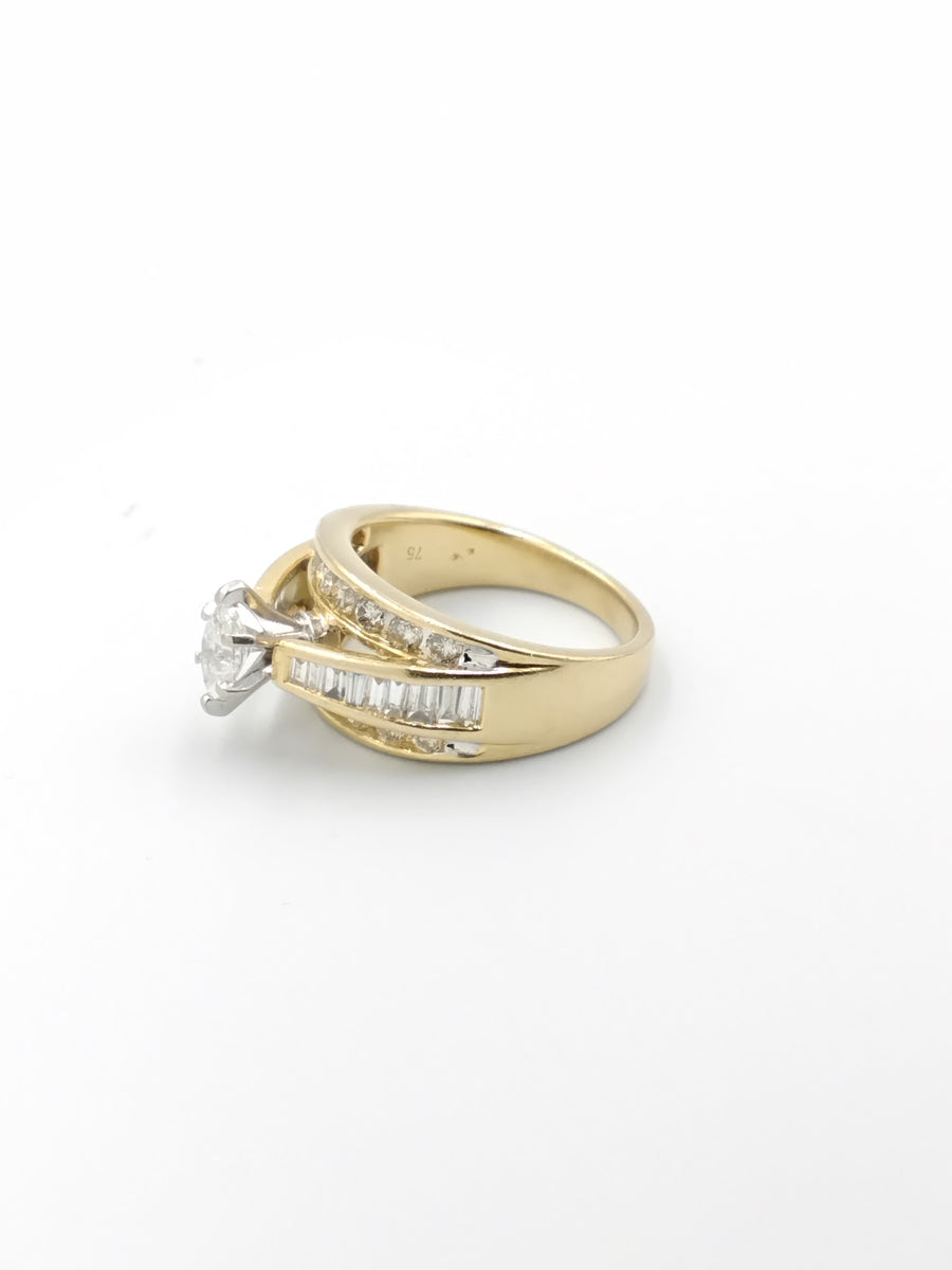 Ring - Wedding Band - Yellow Gold 14k (.585) 6.9 grams Size 6.5