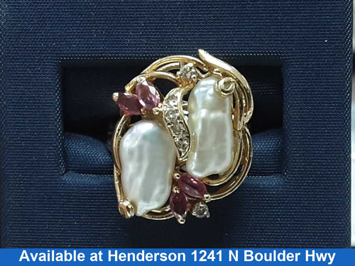 Women's Ring - Yellow Gold 14k (.585) 4.6 grams Size 7
