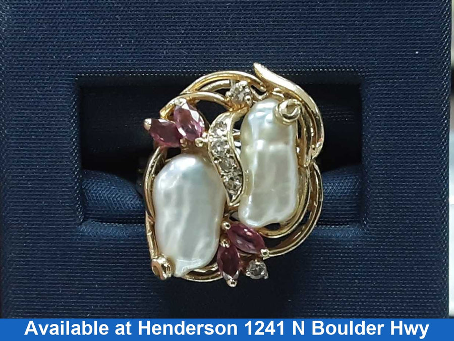 Women's Ring - Yellow Gold 14k (.585) 4.6 grams Size 7