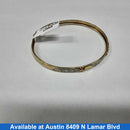 Bangle Bracelet - Yellow Gold 14k (.585) 6 grams 5 inch