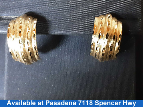 Hoop Earrings - Yellow Gold 14k (.585) 1.6 grams
