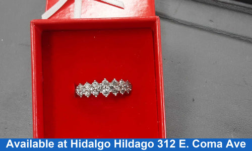 Women's Ring - White Gold 10k (.417) 3.2 grams Size 20