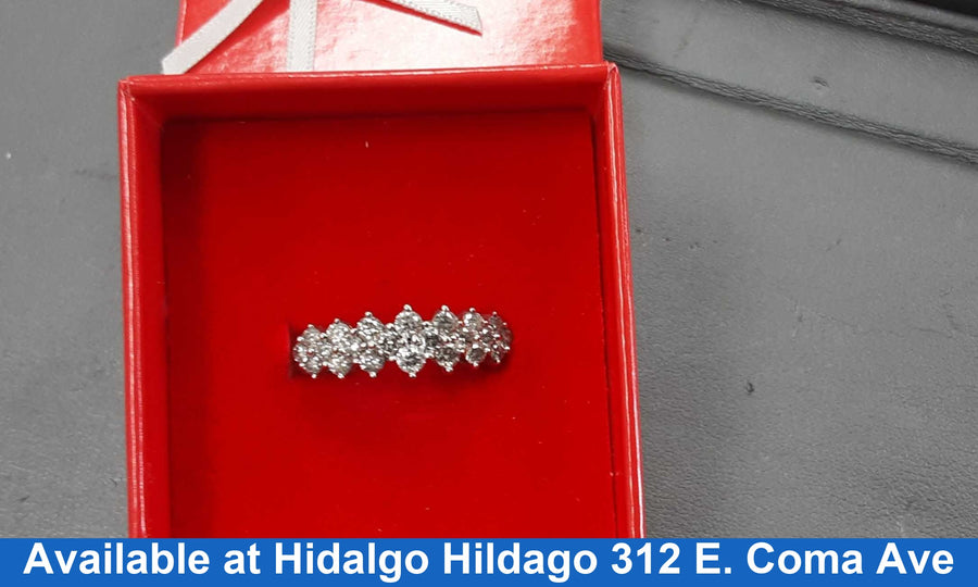 Women's Ring - White Gold 10k (.417) 3.2 grams Size 20