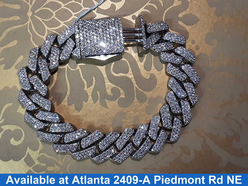 Herringbone Bracelet - White Gold 10k (.417) 103.3 grams 8 inch
