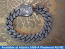 Herringbone Bracelet - White Gold 10k (.417) 103.3 grams 8 inch