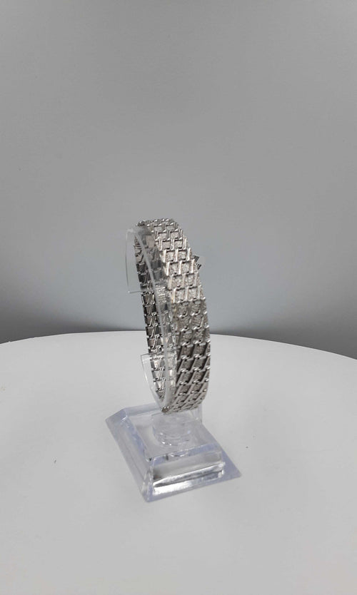 Woven Bracelet - White Gold 14k (.585) 12.5 grams 8 inch