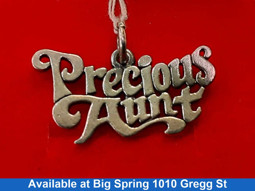 Pendant - James Avery Precious Aunt Silver
