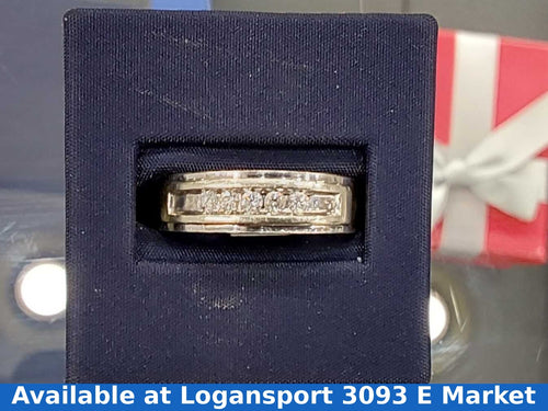 Ring - Wedding Band - White Gold 10k (.417) 6.2 Grams Size 10.5