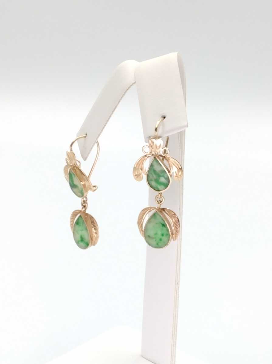 Jacket Earrings - Yellow Gold 14k (.585) 3.5 grams